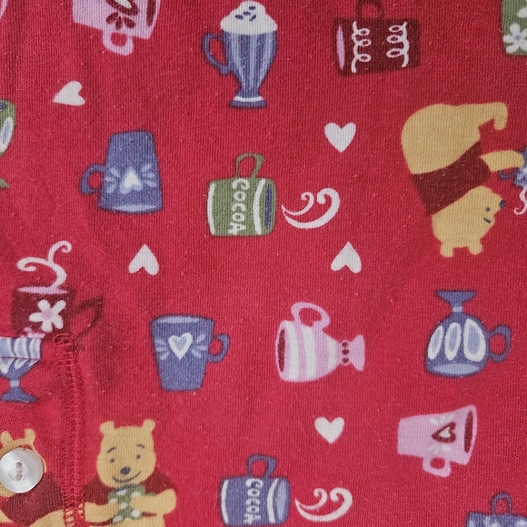 Disney Store Women's Winnie the Pooh Cotton 2pc PJ Set M Cozy Holiday VTG - Picture 5 of 12